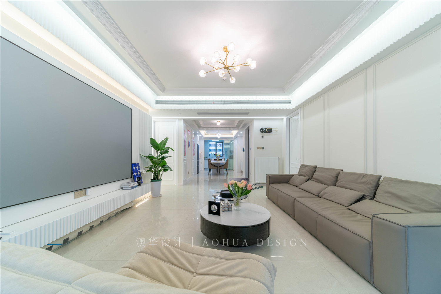 琨瑜府,琨瑜府170㎡,法式奶油,6686平台装修,6686官方版app