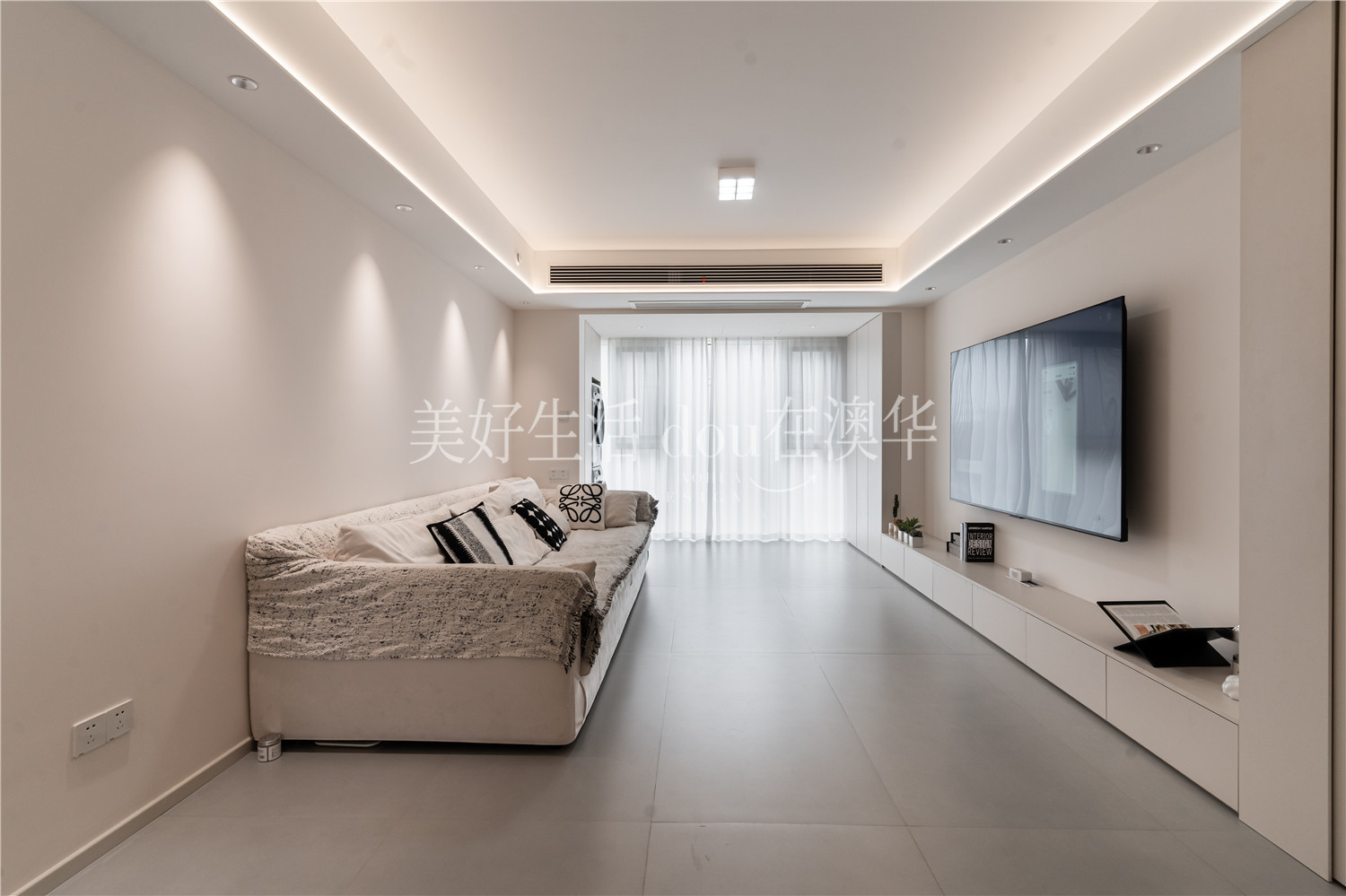 大洲星城138㎡极简风,6686平台家装