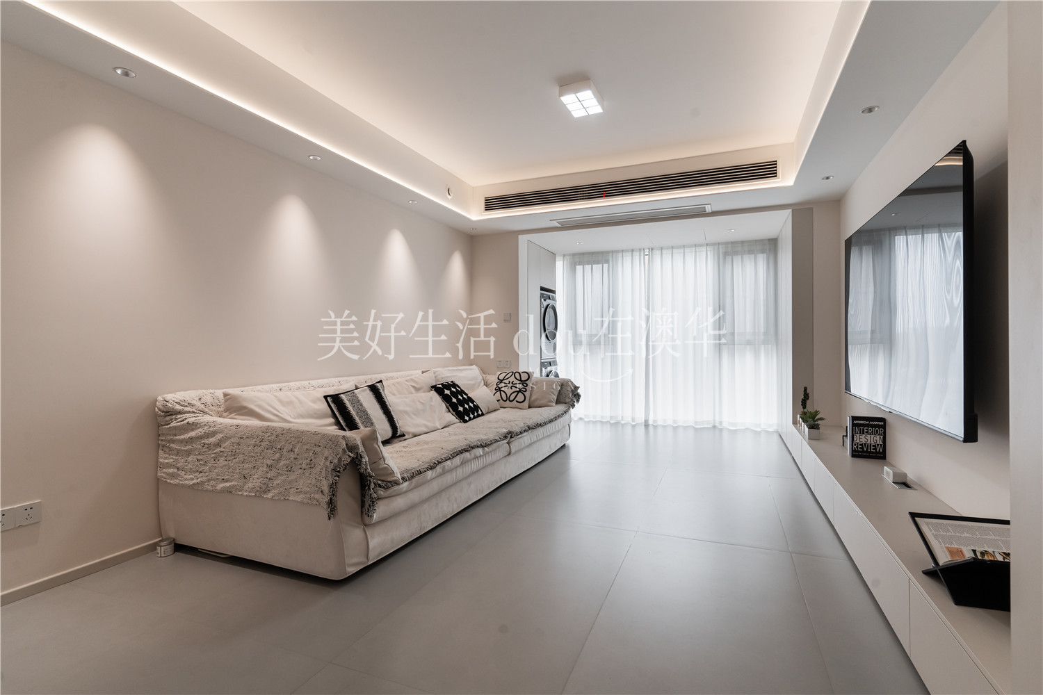 大洲星城138㎡极简风,6686平台全包装修