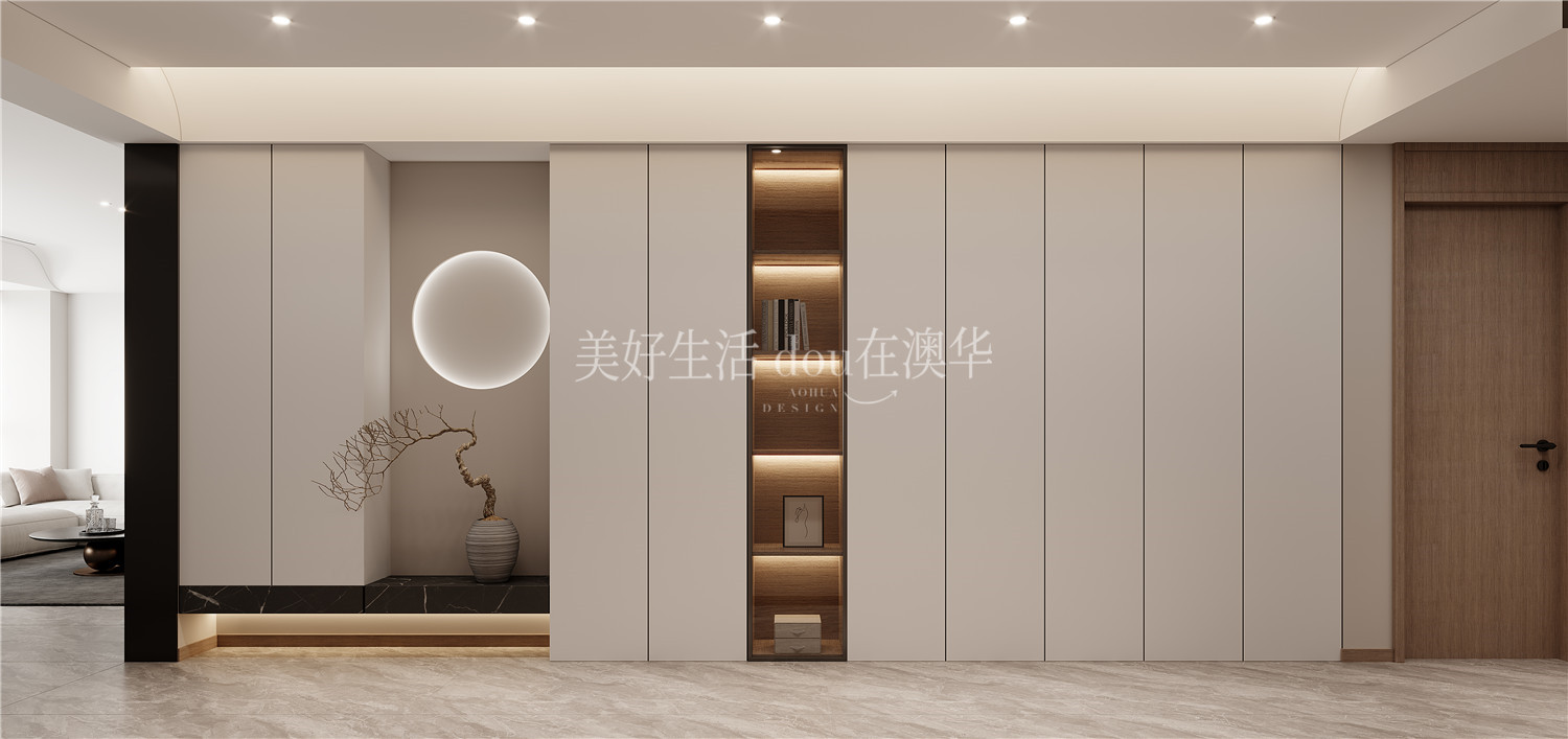 华侨城红坊装修效果图,6686平台室内设计,现代极简