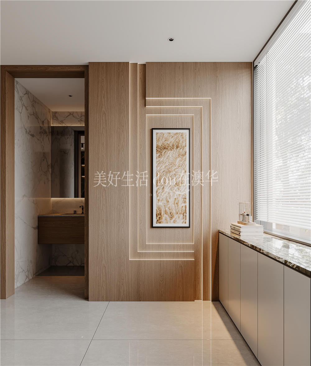 华侨城欢乐天际装修效果图,意式极简,6686平台室内设计